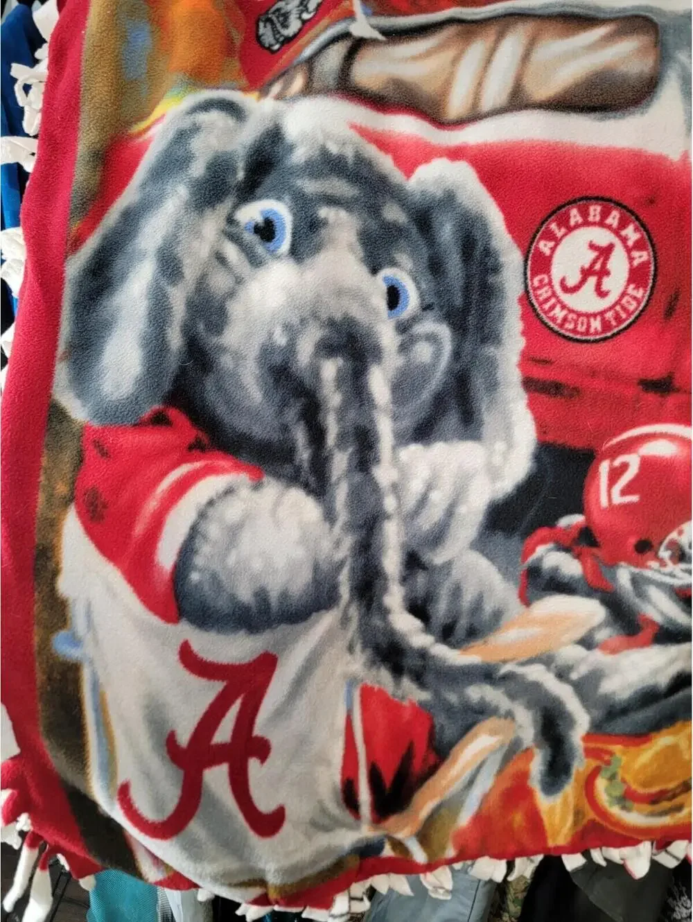 Alabama Crimson Tide College Football Tailgate Fleece Blanket Dona Gelsinger